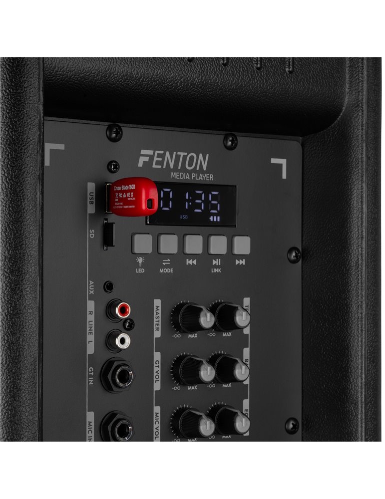 FT212LED MK2 Bafle Activo doble 12" 1400W