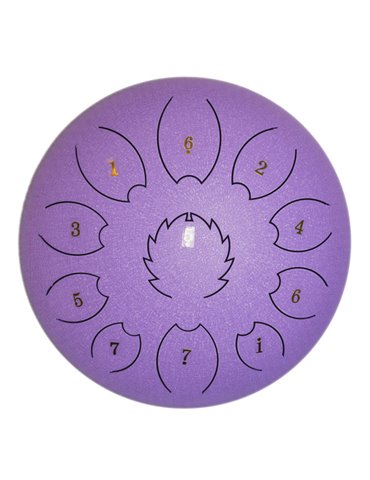 Steel Tongue Drum F-Zone STD818N Púrpura (8" 8 notas)