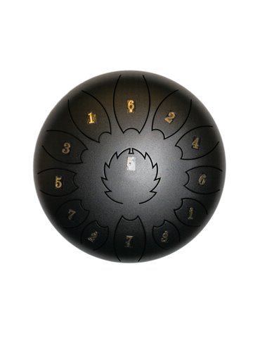 Steel Tongue Drum F-Zone STD818N Negro (8" 8 notas)