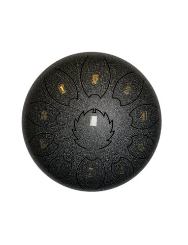 Steel Tongue Drum F-Zone STD1011N Negro Jaspeado (10" 11 notas)