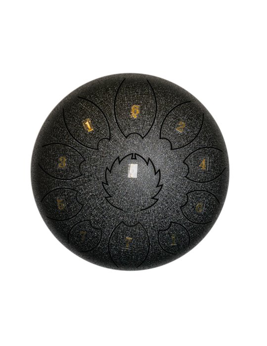 Steel Tongue Drum F-Zone STD1011N Negro Jaspeado (10" 11 notas)