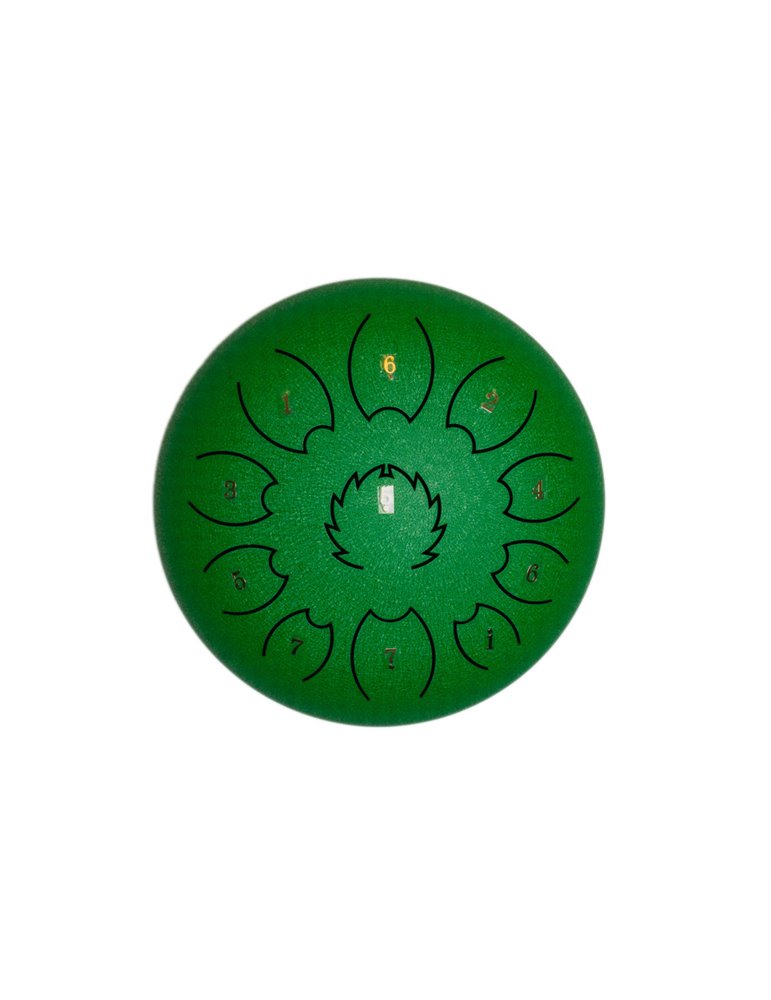 Steel Tongue Drum F-Zone STD1013N Verde (10" 13 notas)