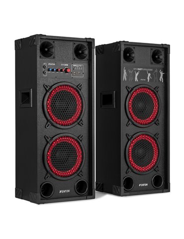 SPK-208 Juego de altavoces activos PA 2 x 8" BT