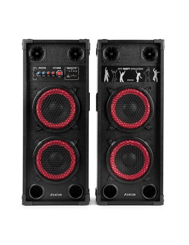 SPK-208 Juego de altavoces activos PA 2 x 8" BT 2