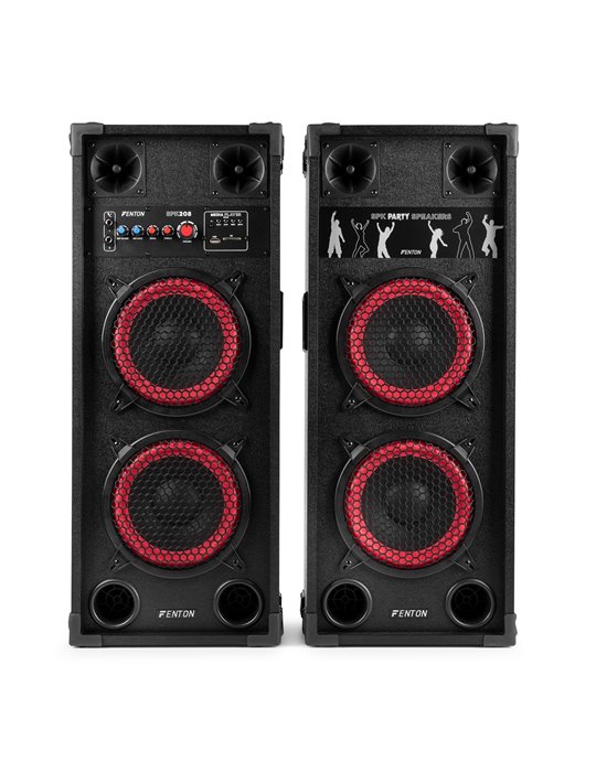 SPK-208 Juego de altavoces activos PA 2 x 8" BT