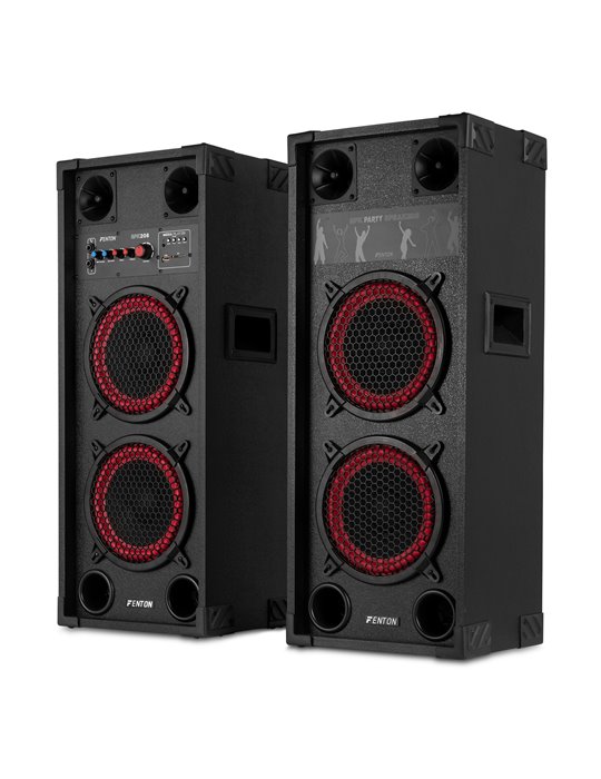 SPK-208 Juego de altavoces activos PA 2 x 8" BT