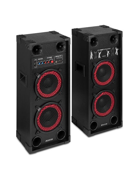 SPK-208 Juego de altavoces activos PA 2 x 8" BT