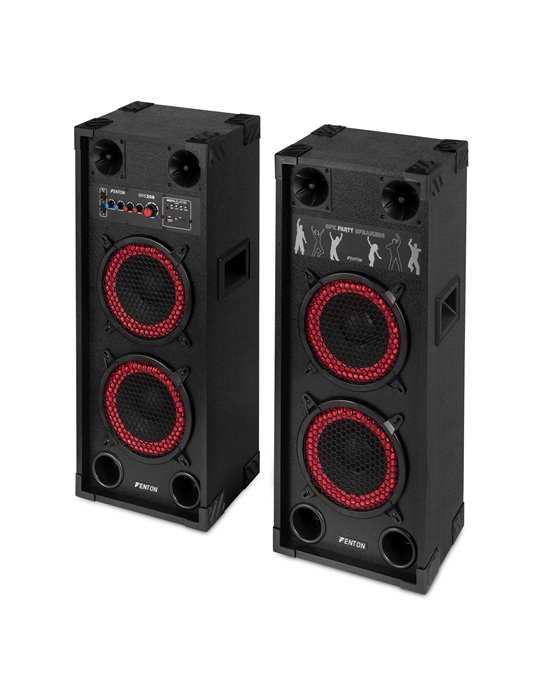 SPK-208 Juego de altavoces activos PA 2 x 8" BT