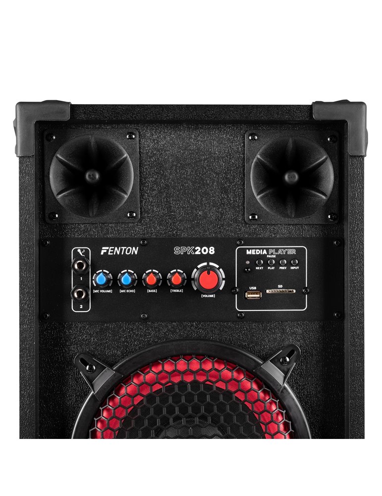SPK-208 Juego de altavoces activos PA 2 x 8" BT