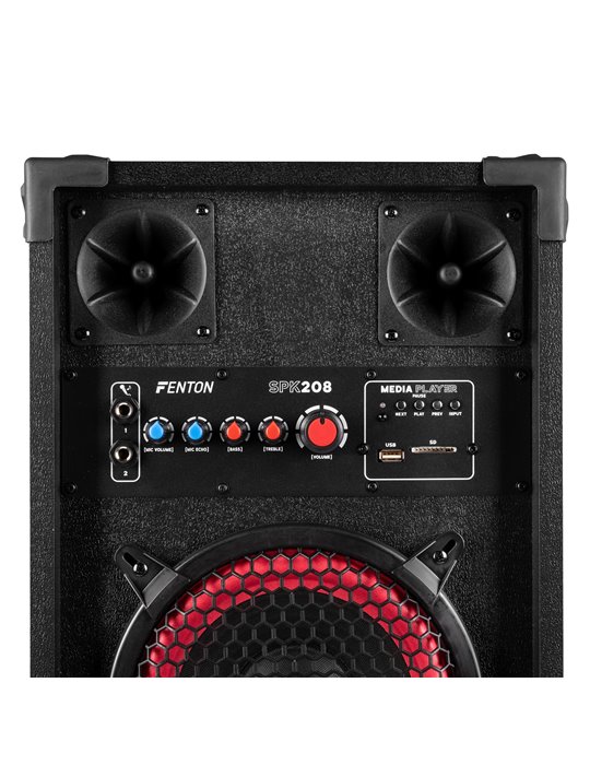 SPK-208 Juego de altavoces activos PA 2 x 8" BT