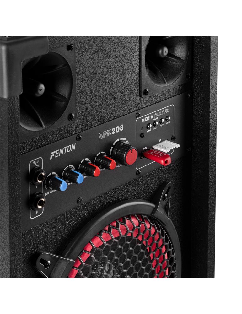 SPK-208 Juego de altavoces activos PA 2 x 8" BT