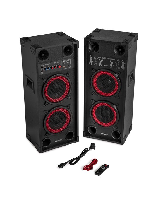 SPK-208 Juego de altavoces activos PA 2 x 8" BT