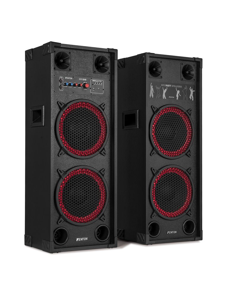 SPK-210 Juego de altavoces activos PA 2 x 10" BT