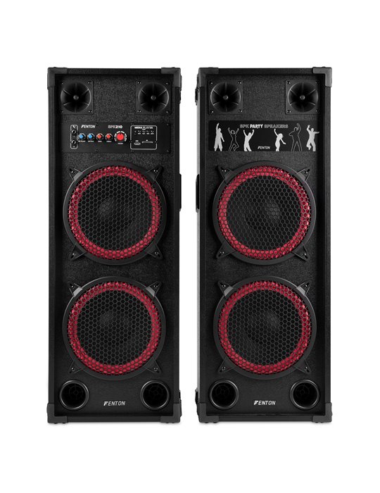 SPK-210 Juego de altavoces activos PA 2 x 10" BT