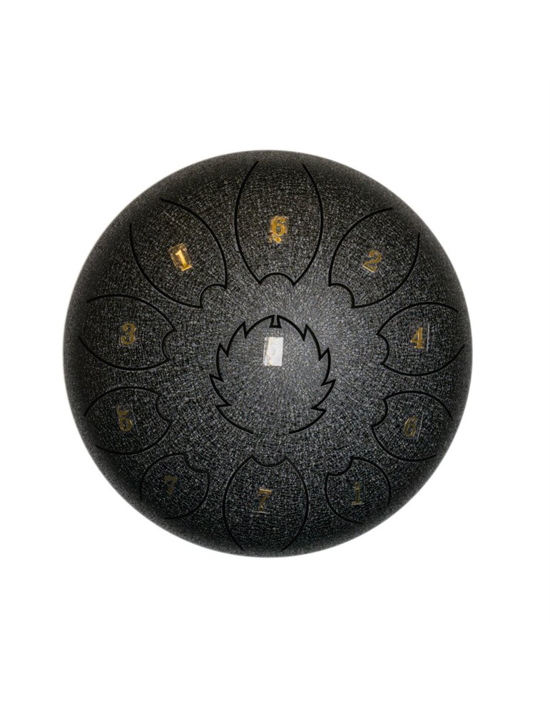 Steel Tongue Drum F-Zone STD1211N Negro Jaspeado (12" 11 notas)