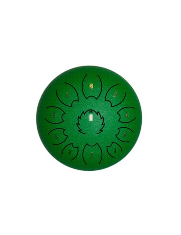 Steel Tongue Drum F-Zone STD1213N Verde (12" 13 notas)