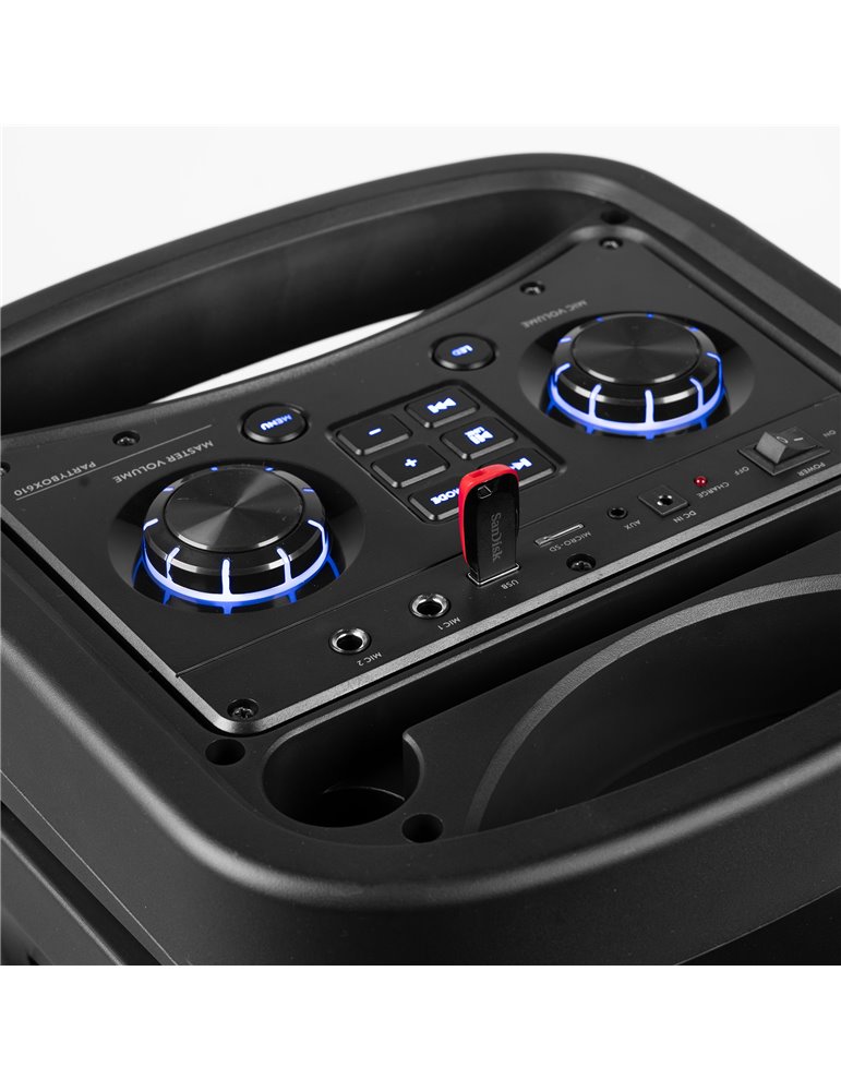 Track610 Altavoz para fiestas con espectáculo de luces LED
