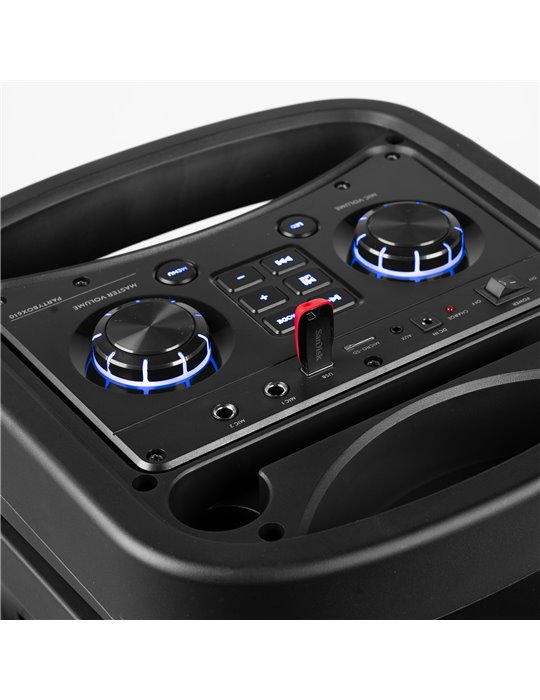 Track610 Altavoz para fiestas con espectáculo de luces LED
