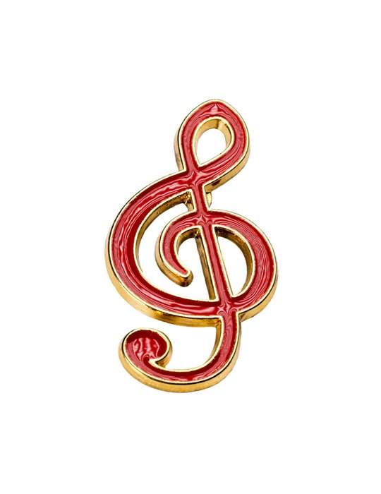 Pin Clave de Sol Esmalte Rojo 350160