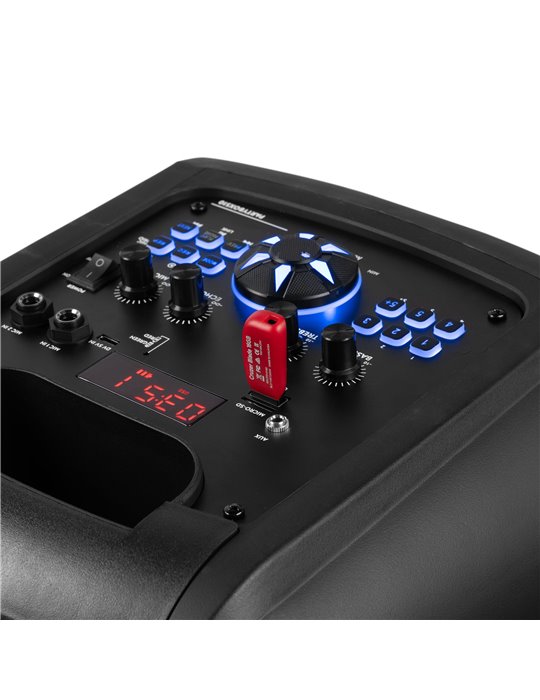 Track510 Altavoz para fiestas con espectáculo de luces LED