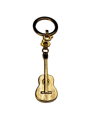 Llavero Guitarra Oro 18K 350642