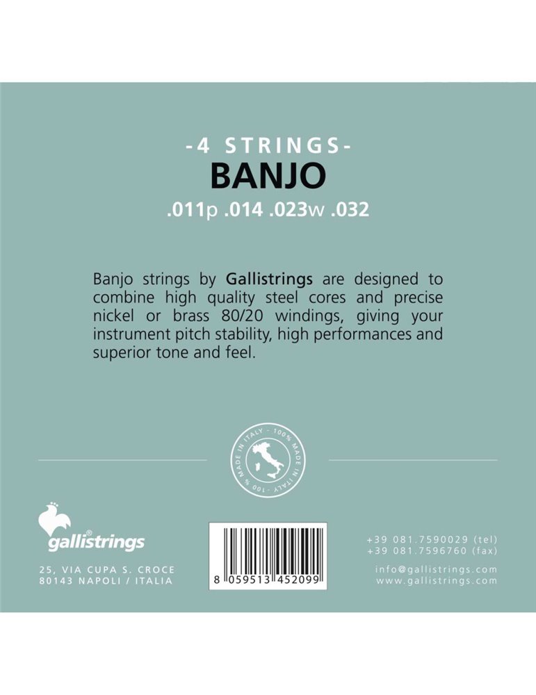 Juego Banjo Galli G-204