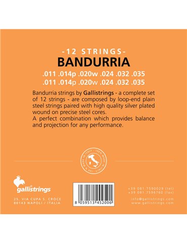 Cuerda 2ª Bandurria Galli (Par) 2