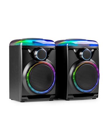 Track 2.0 Juego de altavoces amplificados con LED Negro