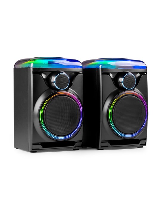 Track 2.0 Juego de altavoces amplificados con LED Negro