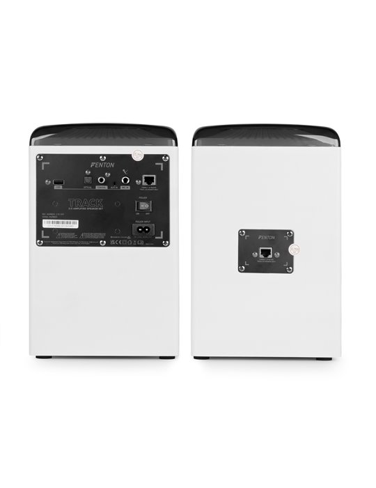 Track 2.0 Juego de altavoces amplificados con LED blanco