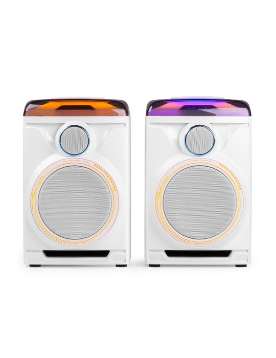 Track 2.0 Juego de altavoces amplificados con LED blanco