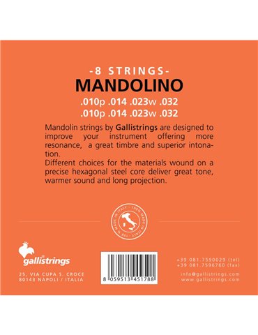 Juego Mandolina Galli G-1430 2