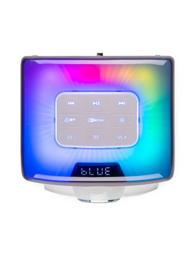 Track 2.0 Juego de altavoces amplificados con LED blanco