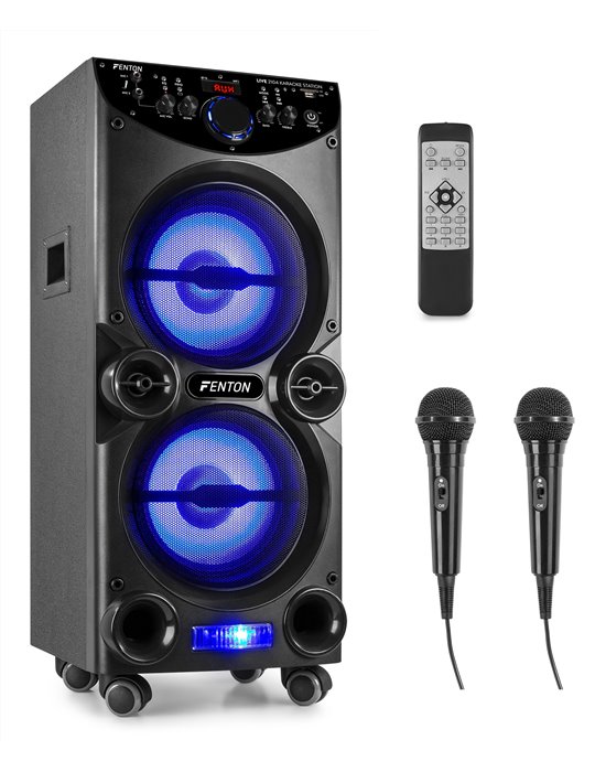 LIVE2104 Karaoke Station sobre ruedas 2x 10”