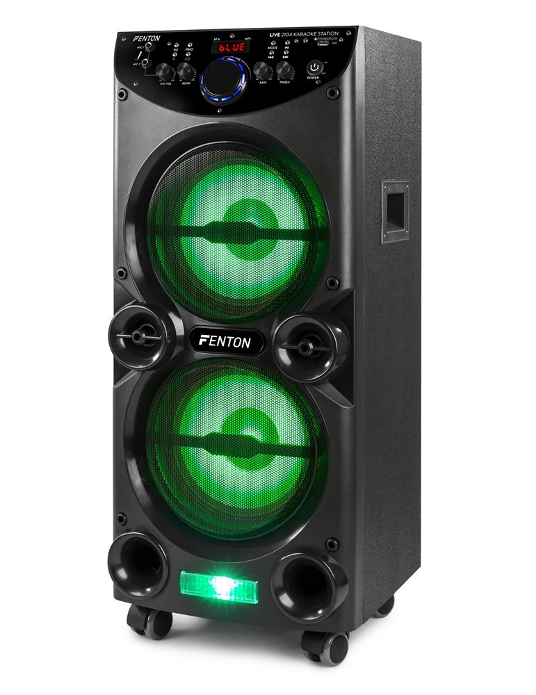 LIVE2104 Karaoke Station sobre ruedas 2x 10”