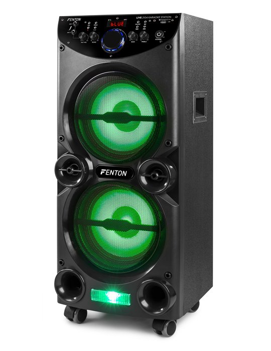LIVE2104 Karaoke Station sobre ruedas 2x 10”