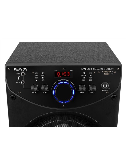 LIVE2104 Karaoke Station sobre ruedas 2x 10”
