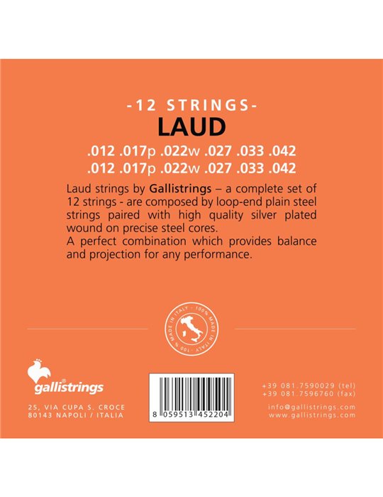 Cuerda 3ª Laúd Galli (Par)