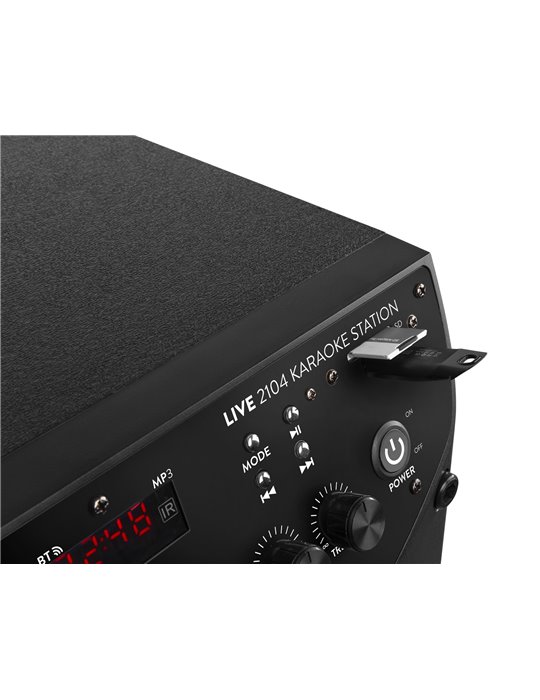 LIVE2104 Karaoke Station sobre ruedas 2x 10”