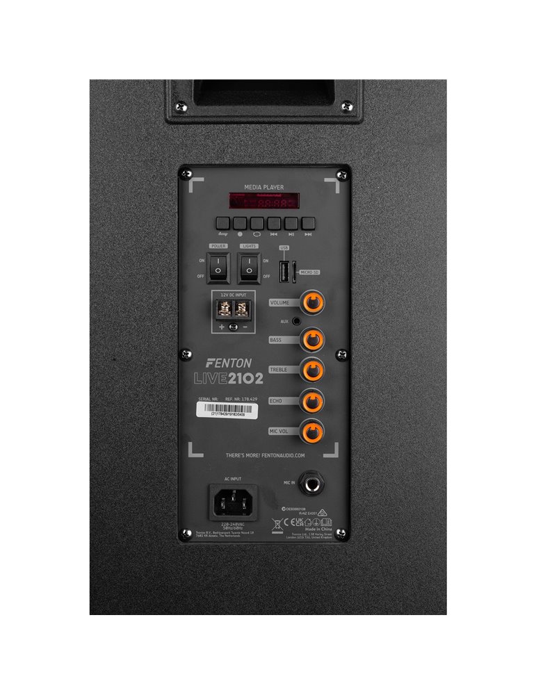 LIVE2102 Partystation 2x 10" 800W