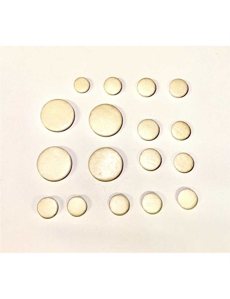 Juego Zapatillas Clarinete Glotin 17/6 Cuero Blanco Nº1