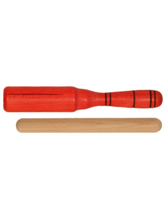 Güiro Tipo Agogo Goldon Madera Rojo 33144