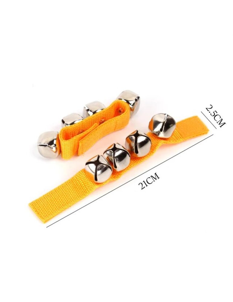 Muñequera Con Cascabeles Goldon 33402 Amarilla