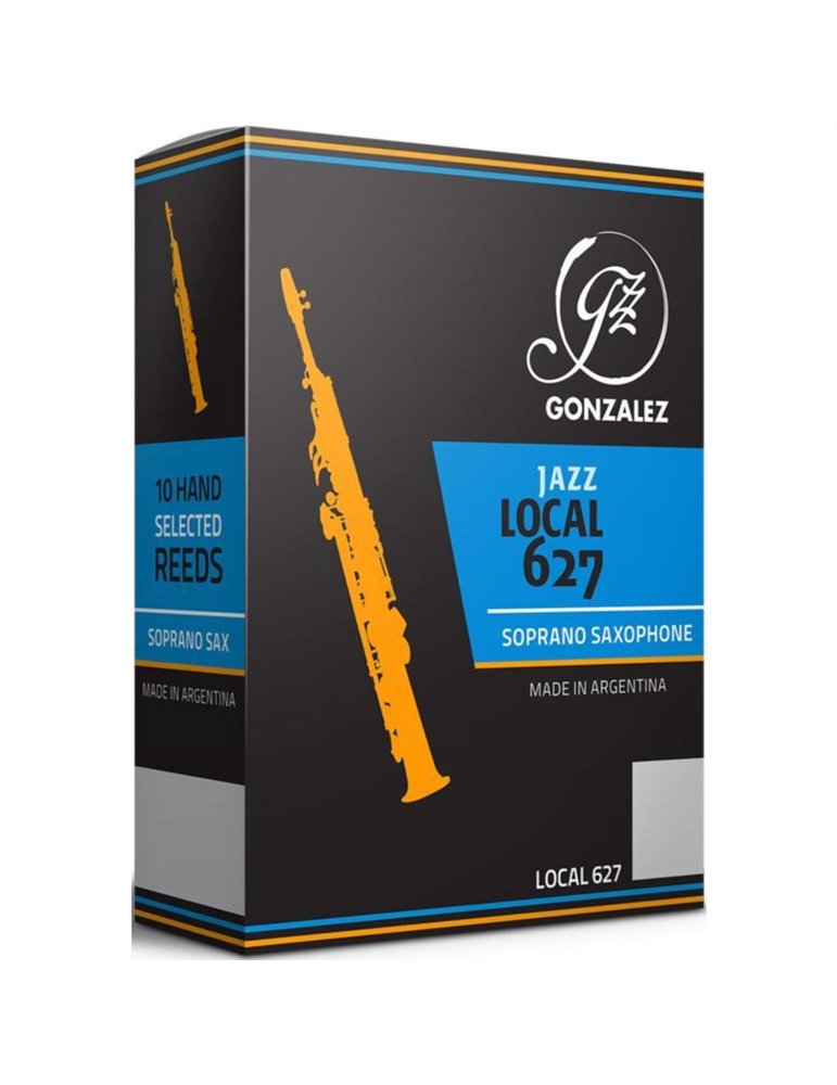 Caja 10 Cañas Saxo Soprano Gonzalez Local 627 Jazz 2½