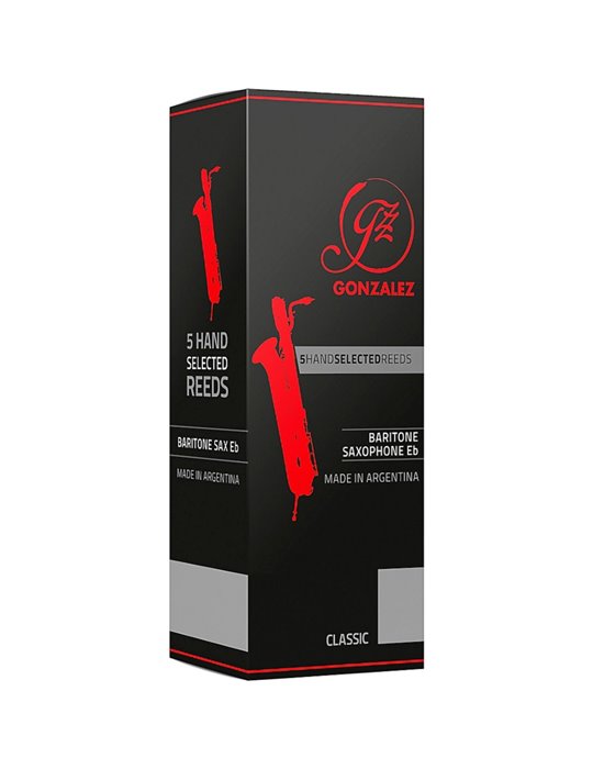 Caja 5 Cañas Saxo Baritono Gonzalez Classic 1½