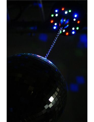MBW18LED Motor para bolas de espejos con bateria con 18 LEDs 2