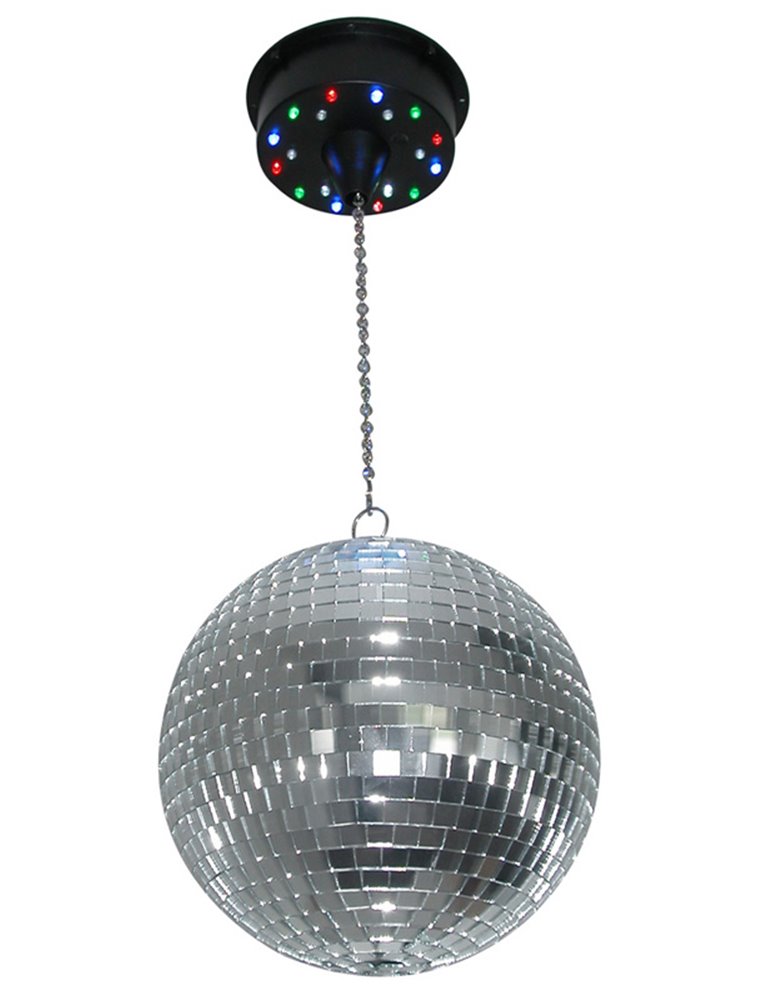 MBW18LED Motor para bolas de espejos con bateria con 18 LEDs