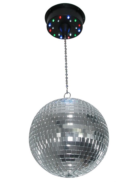 MBW18LED Motor para bolas de espejos con bateria con 18 LEDs