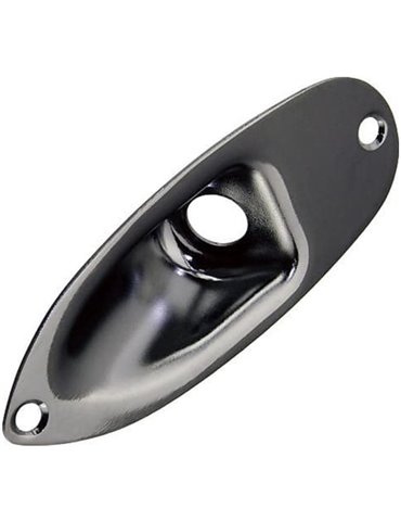 Placa Entrada Jack Gotoh Cosmo Negro JCS-1-CK