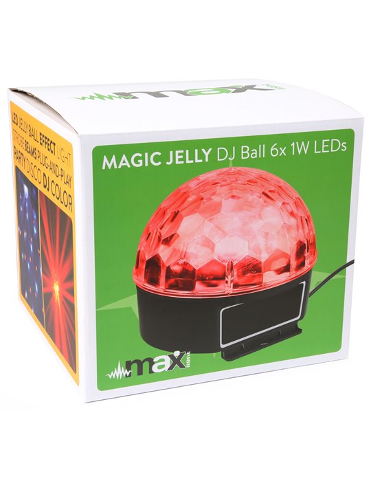 Magic Jelly DJ Ball Activada por sonido 6x 1W LED